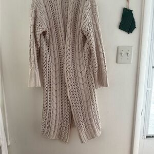 Super Soft moon & madison Textured Cream Cardigan